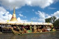 Golden Pagoda of Wat Bang Phli Yai Nai, Thailand. Royalty Free Stock Photo